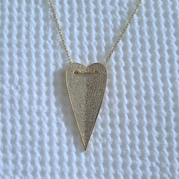 Mary Louise Designs Elongated Heart❤ Slider Pendant Necklace - Picture 3 of 16